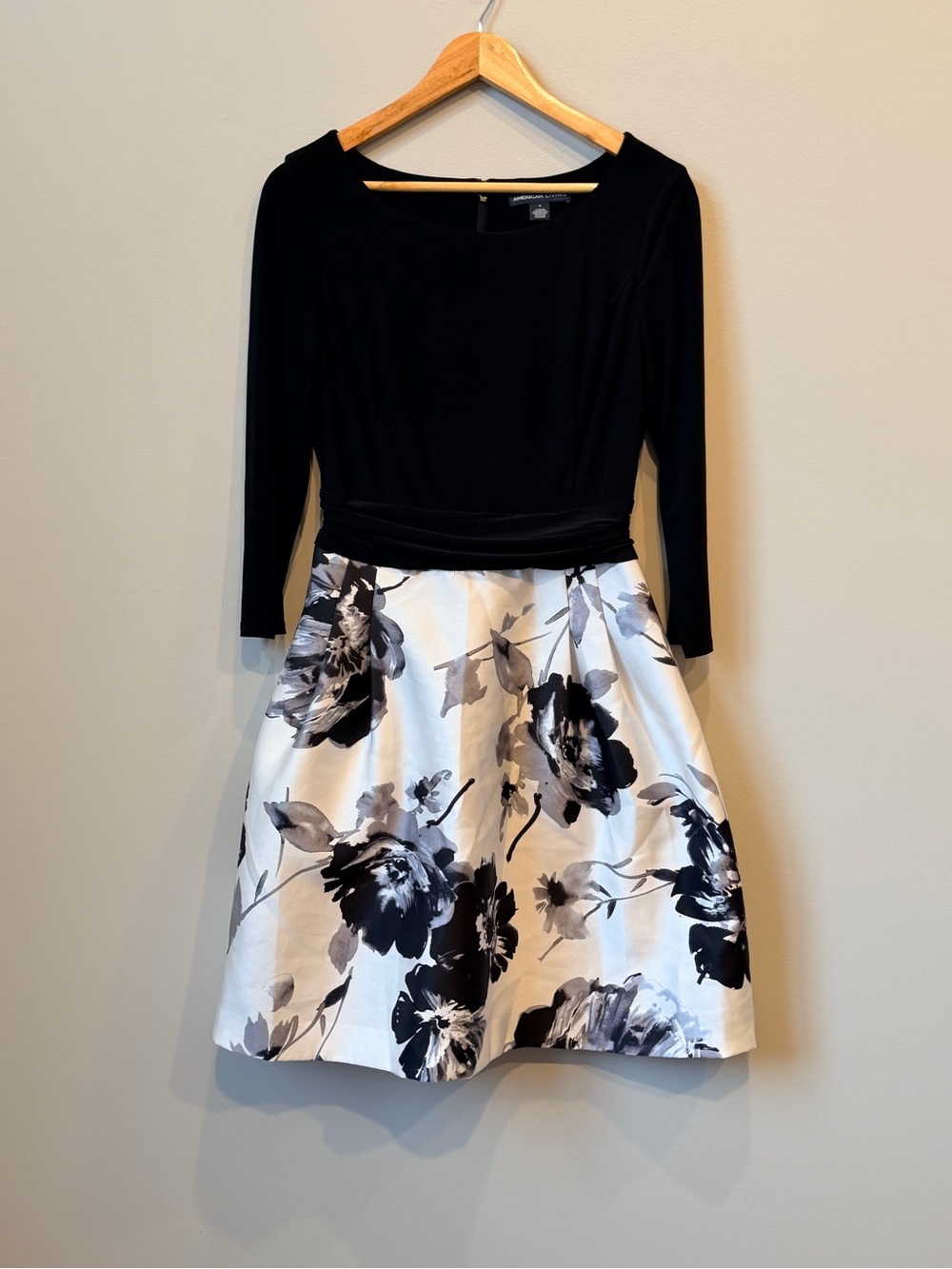 American Living fit and flare floral dress elegant